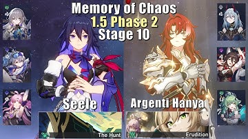 E0 Seele Hypercarry & E0 Argenti E0 Hanya | NEW Memory of Chaos 1.5 10 3 Stars | Honkai: Star Rail