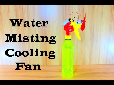 How To Make Water Spray Cooling Fan | How To Make Misting Fan