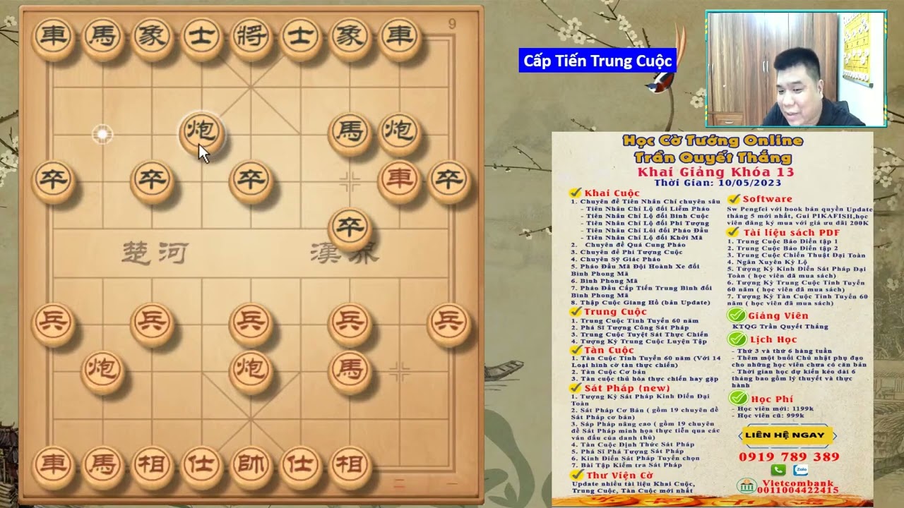 Pháo Đầu Cấp Tiến Trung Binh vs Bình Phong Mã   Bài 1