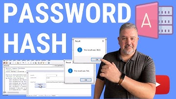 Wachtwoorden versleutelen en hashen in MS Access