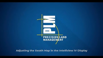 Adjusting the Swath Map in the Intelliview IV Display