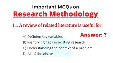 Top 25 Important Questions (MCQs) on Research Methodology_Public Health, Nursing and Medical Officer