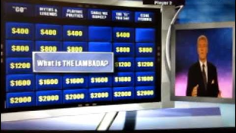 Jeopardy! 2003 PC Run: Game 2