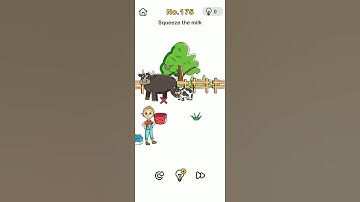 Brain out No.175.Squeeze the milk. walkthrough and solution