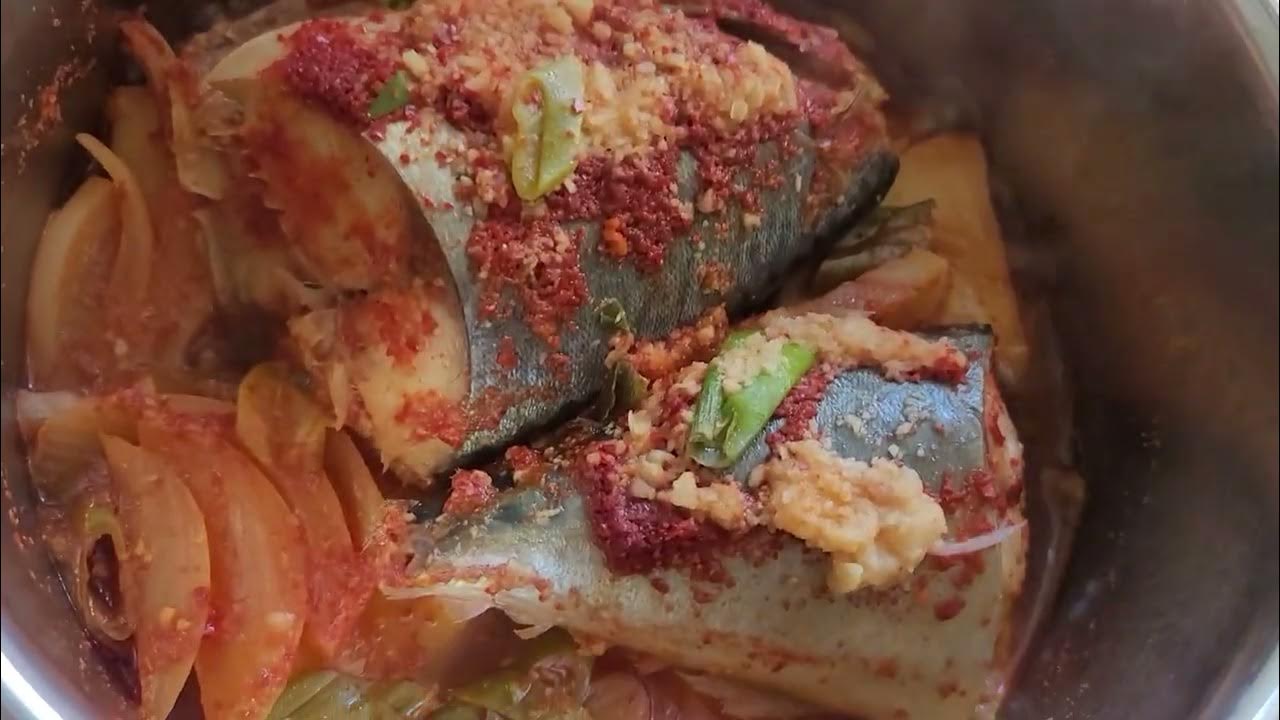 Level3 Korea food ! braised mackerel with radish YouTube