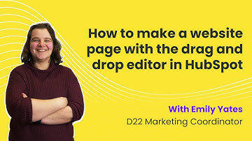 How to make a website page with the drag and drop editor in HubSpot | Tip 03