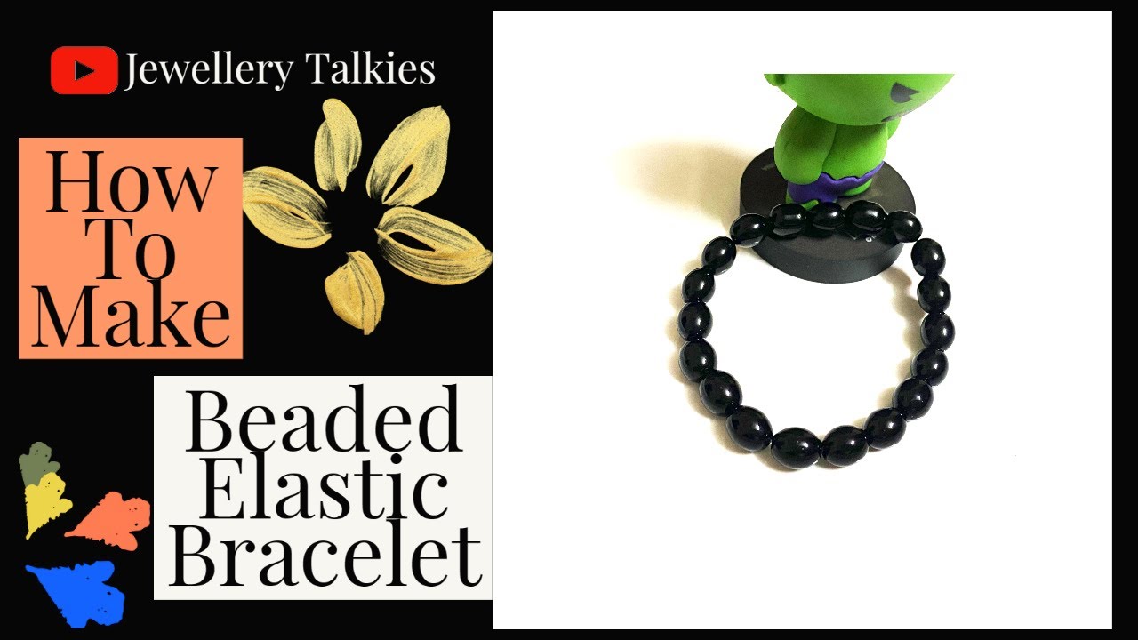 How To Make A Beaded Elastic Bracelet How To Tie An Elastic Bracelet