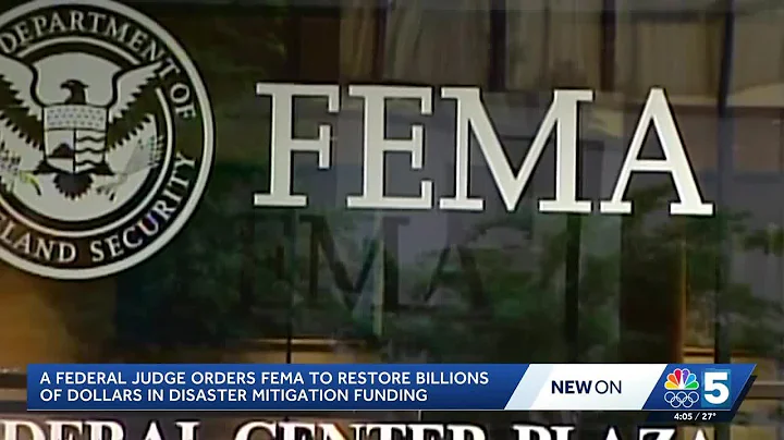 Federal judge orders FEMA to restore disaster mitigation funding
