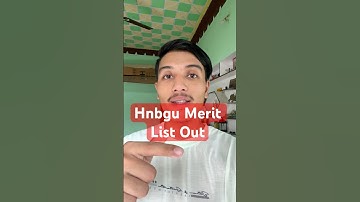 Hnbgu bcom  merit list out for Srinagar campus #hnbgu#meritlist