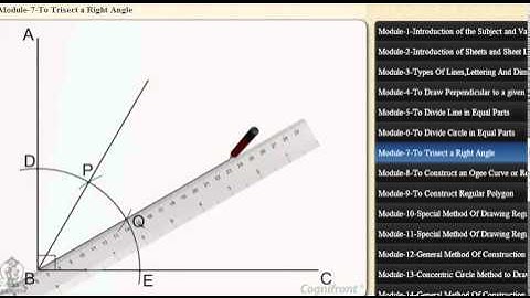 Trisect a given right angle