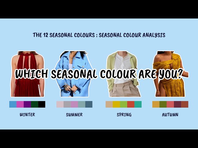 What's Your Season? Seasonal Color Analysis & Why It Matters (VIDEO) -  ABOUT What's Your Season? Seasonal Color Analysis & Why It Matters (VIDEO)  — SHOP What's Your Season? Seasonal Color Analysis