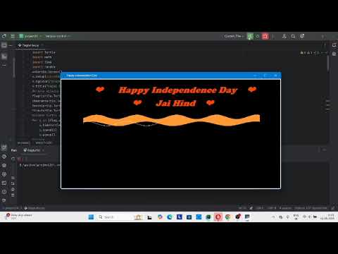 Independence Day Project using Python Turtle🇮🇳