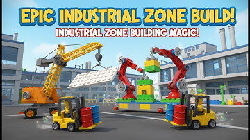 Industrial Zone Expansion | Toy Construction Animation | Created with AutoVeos