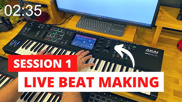 Akai MPC Key 61 - Quick Live Beat Making Challenge - Session 1