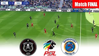 🔴ORLANDO PIRATES vs SUPERSPORT FINAL MATCH ⚽ DSTV PREMIERSHIP 23/24 Match Day 30 ⚽ Football Gameplay