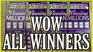 I BOUGHT 4 $50 TICKETS AND WON ON ALL OF THEMWINNING MILLIONSTEXAS LOTTERY SCRATCH TICKETS