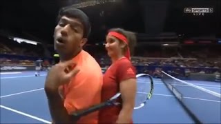 Sania Mirza's Boobs Touching by Rohan | Sania Mirza Hot Video | Sania Mirza Indian Tennis Star