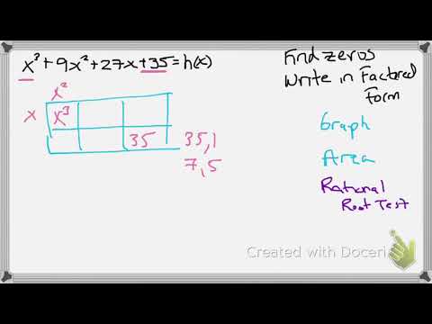 Factoring a Cubic Polynomial with the Area Model
