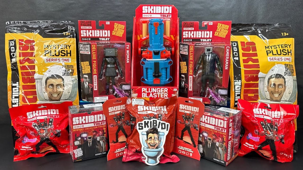 ASMR SKIBIDI TOILET Mystery Surprise Mini Collector Figure Toilet Oddly Satisfying Toy Unboxing S2