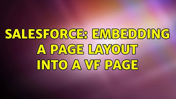 Salesforce: Embedding a page layout into a VF page (2 Solutions!!)