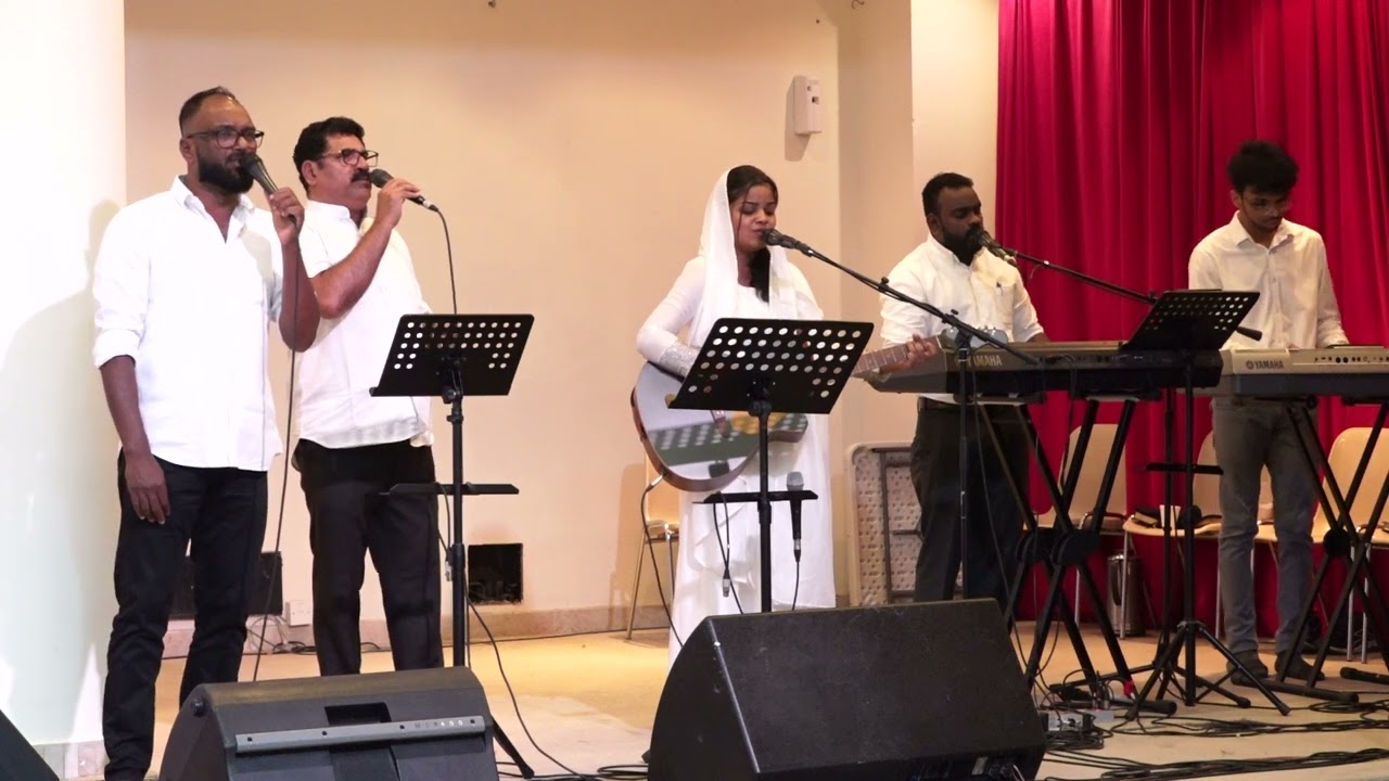 Sarva srishtikalum onnai  Lyrics Malayalam Christian Worship Song  IPC Worship Centre Sharjah