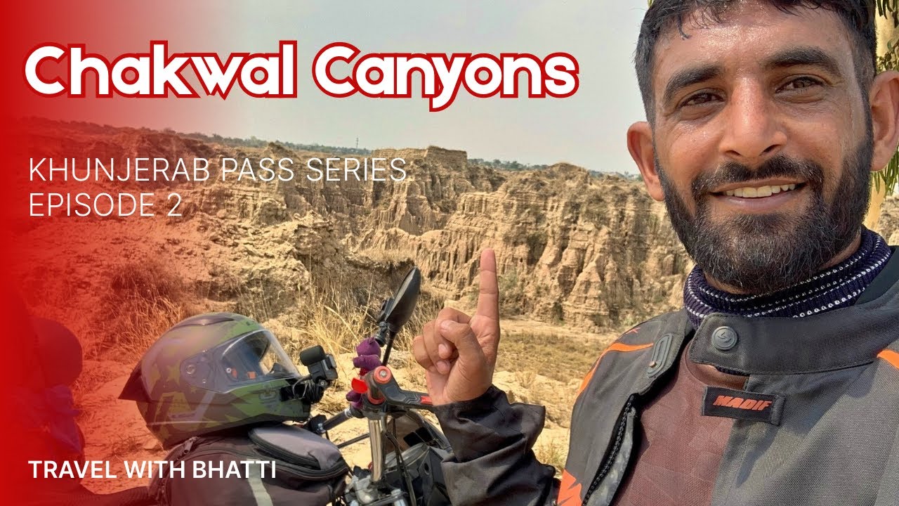 Khunjerab pass series on honda Pridor🇵🇰🏍️ | Chakwal Canyons and Katas Raj Temple | Ep.2