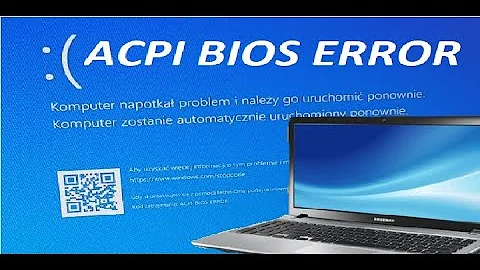 ACPI BIOS ERROR BSOD FIX Samsung Laptop
