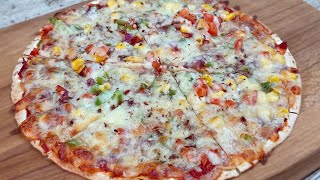 Tortilla Pizza Recipe • How To Make Pizza On Tortilla Wrap • Tortilla Wrap Pizza • Pizza Tortilla