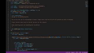 my telegram chat bot using javascript