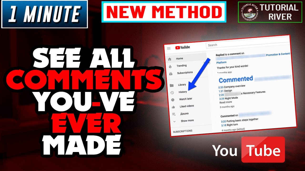 How To See All Comments You've Ever Made On YouTube [ Educational ...
