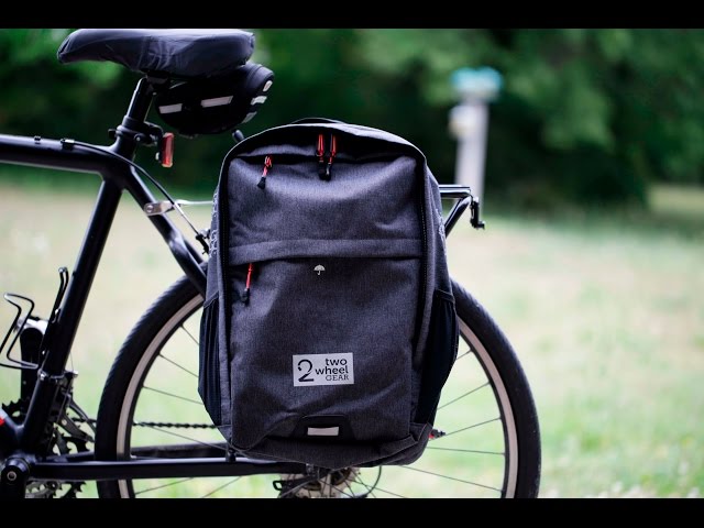 Two Wheel Gear Pannier Convertible Backpack - YouTube