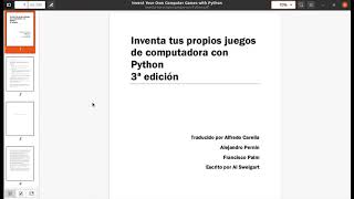 libro pdf inventa tus propios juegos con Python