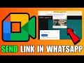 How To Send Google Meet Link In WhatsApp (2026) (Complete Guide)
