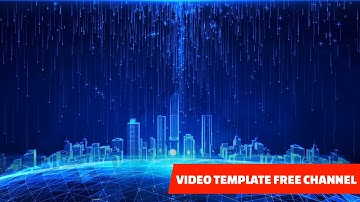 Shocking And Beautiful Blue Technology Particle - Background Video