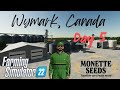 Day 5 on Wymark, Canada by Monette Seeds | 100 000 000 $ Goal | John Deere Farm | Timelapse | #fs22