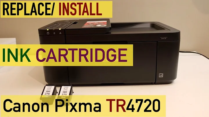 Canon Pixma TR4720 Ink Cartridge Replacement.