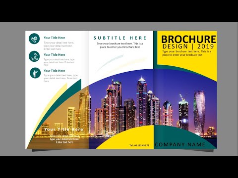 How to make a Trifold Brochure Design in PowerPoint