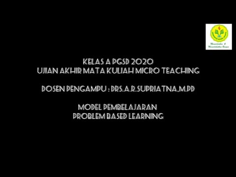 MICROTEACHING PROBLEM BASED LEARNING (PBL) - YouTube