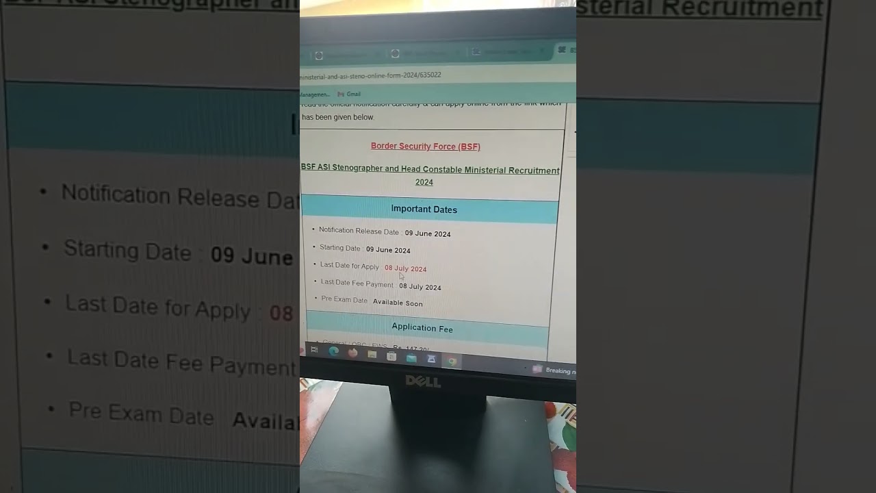 BSF ASI and constable recruitment 2024 out