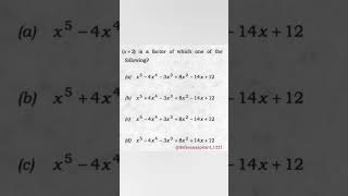 Cds022025 Factor Theorem Polynomials