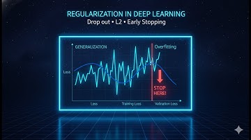 Regularization Explained | Dropout, L2, Early Stopping (Simple Visual Intuition for Beginners)
