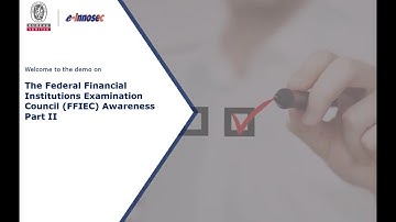 FFIEC Awareness Part II Video