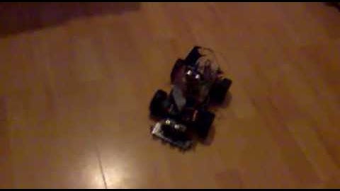 TEST - 4wd robot control via bluetooth with labview, joystick