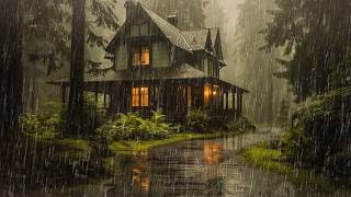 Heavy Tin Roof Rain and Thunder for Peaceful Night Sleep - Beat Insomnia with Powerful Rainstorm