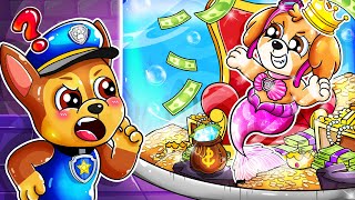 Oh No?? What Happened? SKYE Turn Into Rich Mermaid? - Paw Patrol Ultimate Rescue - Rainbow 3