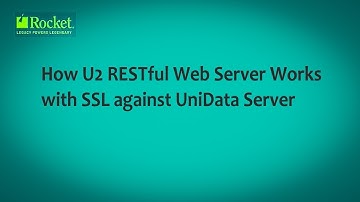 How U2 RESTful Web Server Works with SSL against UniData Server