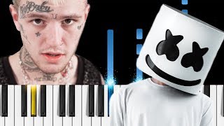 Marshmello & Lil Peep - Spotlight - Piano Tutorial / Piano Cover chords