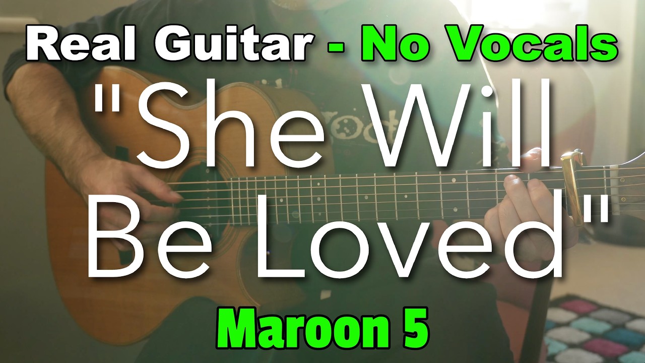 She Will Be Loved – Maroon 5 (Acoustic Karaoke in Eb) | No Vocals • 102 BPM