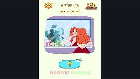 Tricky Mind Delete One Part LEVEL 43 Find the stalker - Gameplay Walkthrough Android IOS