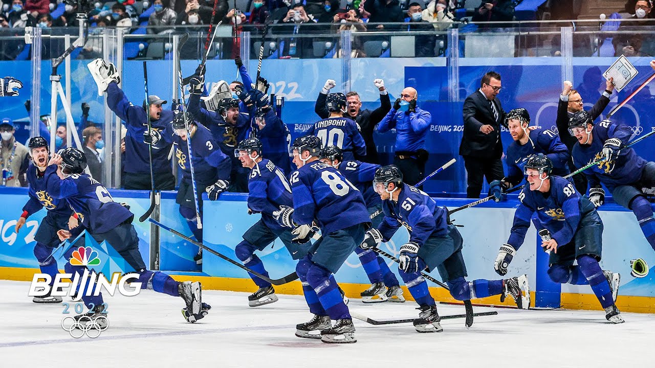Finland caps Cinderella run to hockey gold with upset of ROC | Winter Olympics 2022 | NBC Sports